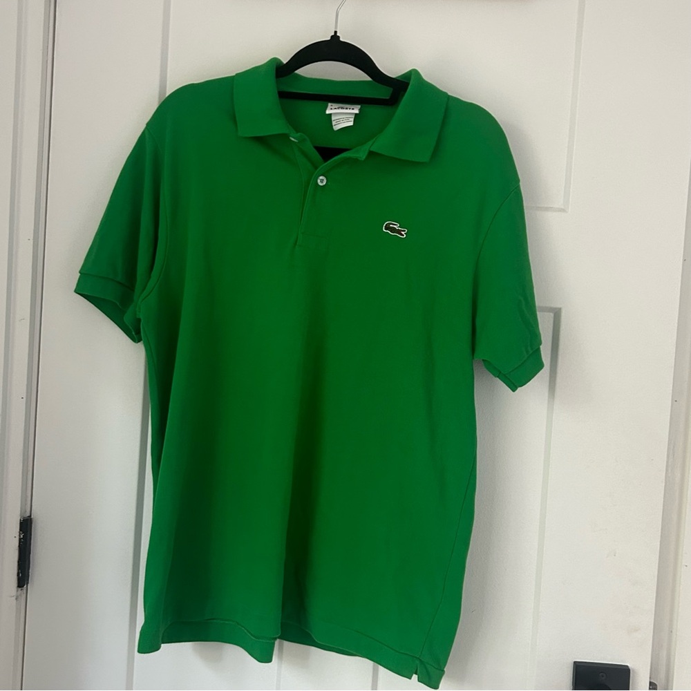 Lacoste Green Polo Shirt Classic Cotton Design